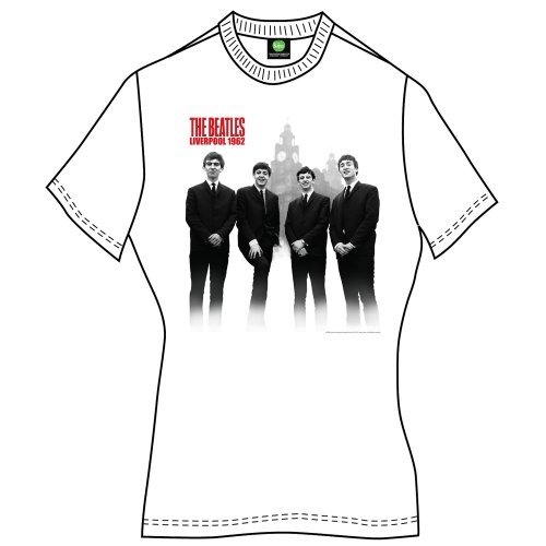 The Beatles Ladies T-Shirt: Beatles In Liverpool - The Beatles - Marchandise - Apple Corps - Apparel - 5055295321403 - 9 janvier 2020