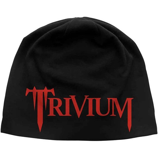 Trivium Unisex Beanie Hat: Logo JD Print - Trivium - Merchandise -  - 5056365722403 - 