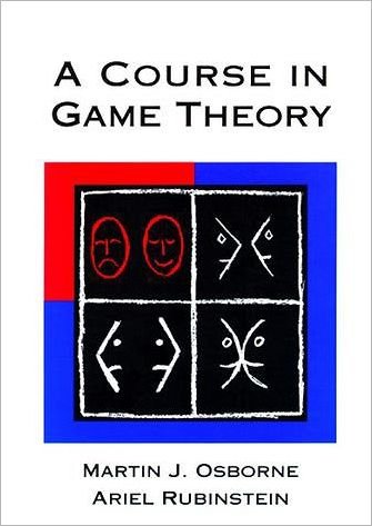 Cover for Osborne, Martin J. (University of Toronto) · A Course in Game Theory - A Course in Game Theory (Paperback Book) (1994)