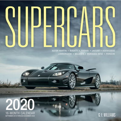 Cover for Editors of Motorbooks · Supercars 2020: 16-Month Calendar - September 2019 through December 2020 (Calendar) (2019)