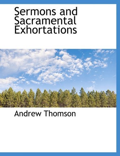 Cover for Andrew Thomson · Sermons and Sacramental Exhortations (Pocketbok) (2010)