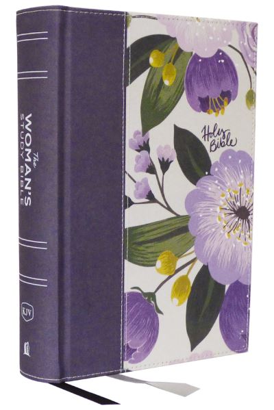 Cover for KJV, The Woman's Study Bible, Purple Floral Cloth over Board, Red Letter, Full-Color Edition, Comfort Print: Receiving God's Truth for Balance, Hope, and Transformation (Hardcover Book) (2023)