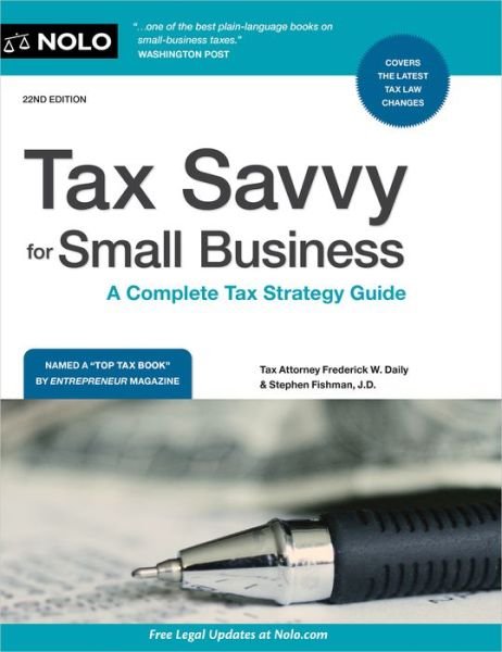 Cover for Nolo · Tax Savvy for Small Business (Paperback Bog) (2023)