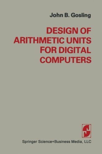Cover for Gosling · Design of Arithmetic Units for Digital Computers (Pocketbok) [1980 edition] (2013)
