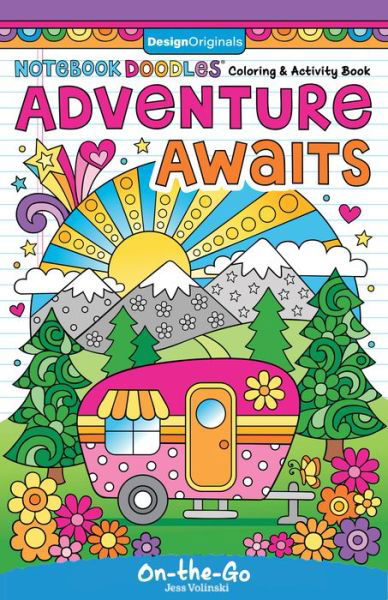 Cover for Jess Volinski · Notebook Doodles Adventure Awaits: Coloring and Activity Book - Notebook Doodles (Spiral Book) (2023)