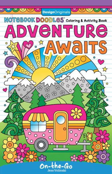 Cover for Jess Volinski · Notebook Doodles Adventure Awaits: Coloring and Activity Book - Notebook Doodles (Spiralbok) (2023)