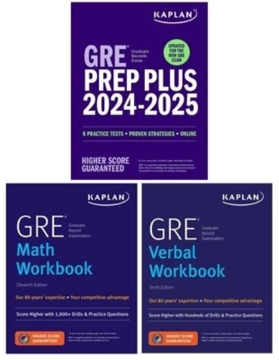 Cover for Kaplan Test Prep · GRE Complete 2024-2025 - Updated for the New GRE: 3-Book Set Includes 6 Practice Tests + Live Class Sessions + 2500 Practice Questions - Kaplan Test Prep (Pocketbok) (2024)