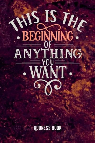 Cover for Zestya Address Book · This is the beginning of anything you want (Paperback Book) (2019)