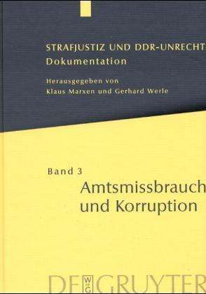 Cover for Klaus Marxen · Strafjustiz u.DDR-Unrecht.3 Amtsmissbr. (Book) (2002)