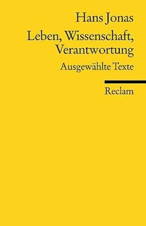 Cover for Hans Jonas · Reclam UB 18340 Jonas.Leben,Wissensch. (Book)