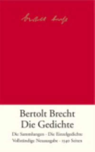 Cover for Bertolt Brecht · Die Gedichte (Innbunden bok) (2007)