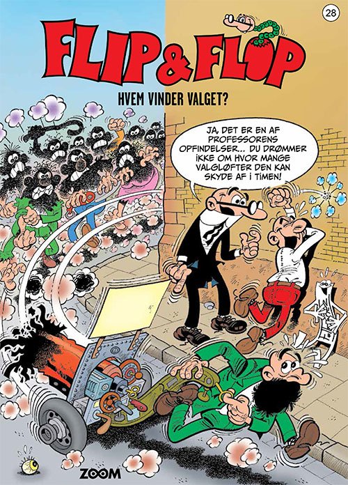Cover for F. Ibáñez · Flip &amp; Flop: Flip &amp; Flop 28: Hvem vinder valget? (Sewn Spine Book) [1º edição] (2023)
