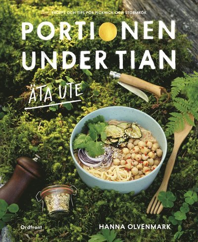 Cover for Hanna Olvenmark · Portionen under tian : äta ute (Inbunden Bok) (2021)