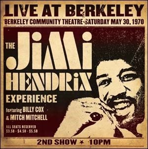 Live In Berkley Community Theatre, May 30th, 1970 - Jimi -Experience- Hendrix - Musiikki - CROSSTOWN RECORDS - 2999999062404 - perjantai 10. heinäkuuta 2020