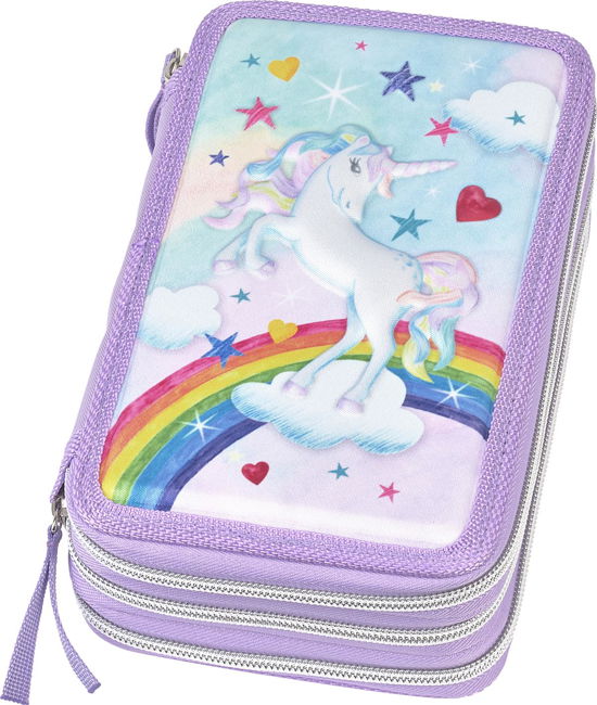 Cover for Faber · Faber-castell - Triple Decker Pencil Case Unicorn (573040) (Toys)