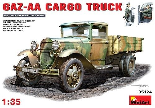 Cover for MiniArt · 1/35 Gaz-aa  Cargo Truck (Toys)