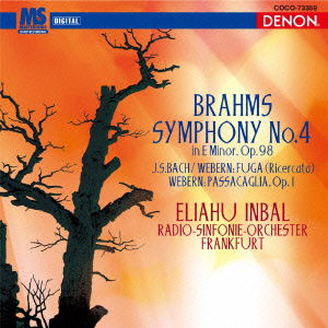 Cover for Eliahu Inbal · Brahms: Symphony No.4 / Webern: Pass (CD) (2014)