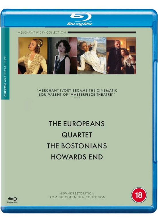 Quartet / Howards End / The Bostonians / The Europeans - Fox - Filmes - Artificial Eye - 5021866266404 - 19 de outubro de 2020