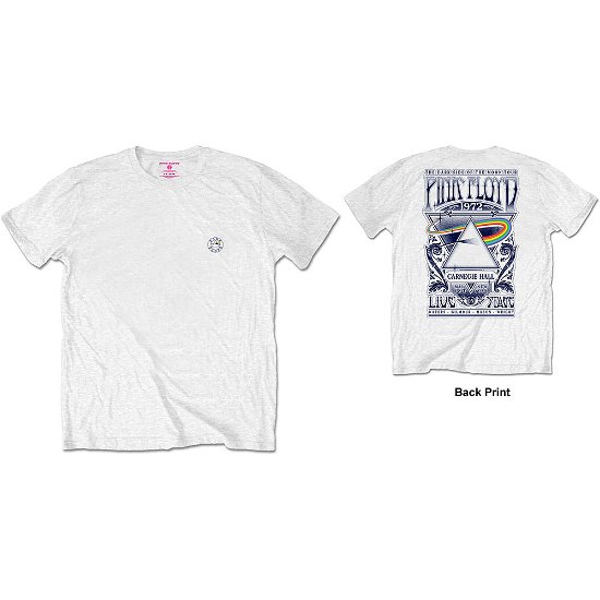 Pink Floyd Unisex T-Shirt: Carnegie Hall (Back Print / Retail Pack) - Pink Floyd - Merchandise -  - 5056170679404 - 