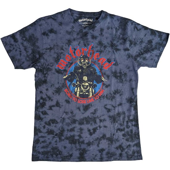 Motorhead Unisex T-Shirt: Born To Lose Biker (Wash Collection) - Motörhead - Koopwaar -  - 5056561071404 - 