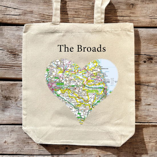 Cover for OS Map Premium Canvas Tote Bag - The Broads (MERCH) (2025)