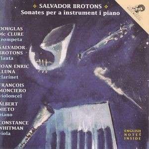 Cover for Mc Clure / Brotons / Lluna / Monciero · Sonatas Editions Albert Moraleda Klassisk (CD) (1996)
