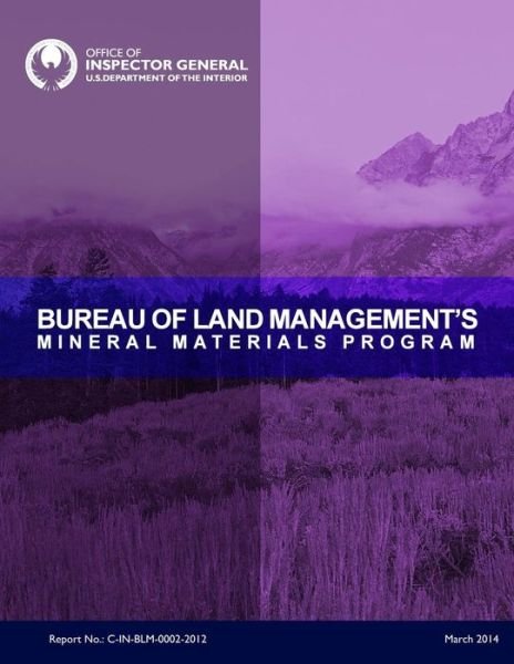 Cover for U S Department of the Interior · Bureau of Land Management Mineral Materials Program (Pocketbok) (2015)