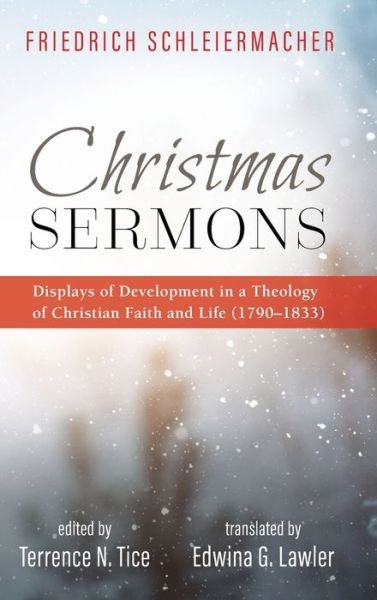 Cover for Friedrich Schleiermacher · Christmas Sermons (Inbunden Bok) (2019)