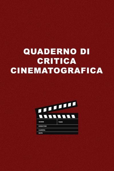 Cover for Passione Studi Cinematografici · Quaderno Critica Cinematografica (Paperback Book) (2019)