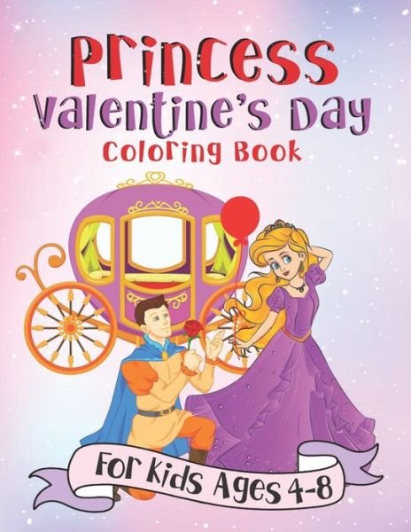Cover for Pink Crayon Coloring · Princess Valentine's Day Coloring Book (Paperback Bog) (2019)