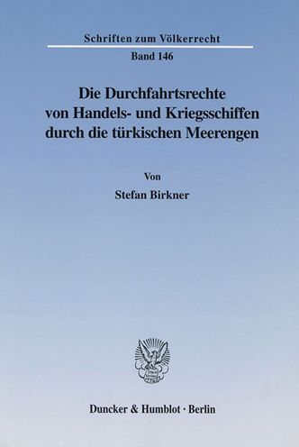 Cover for Birkner · Die Durchfahrtsrechte von Hande (Book) (2002)