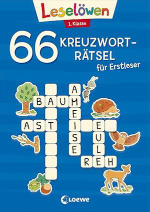 Cover for Kristin Labuch · 66 Kreuzworträtsel für Erstleser - 1. Klasse (Blau) (Paperback Bog) (2022)