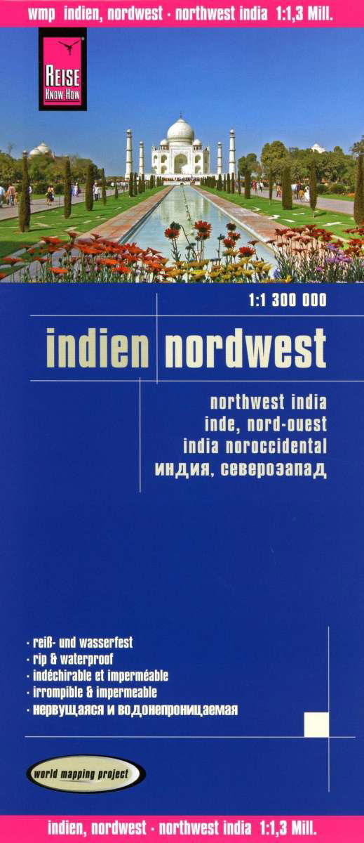 Cover for Reise Know-How · India North-West, World Mapping Project (Landkart) (2018)