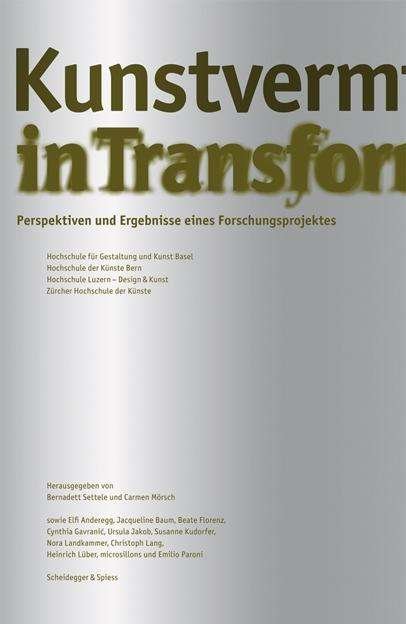 Cover for Bernadett Settele · Kunstvermittlung in Transformation (Bok) (2024)