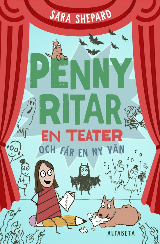 Cover for Sara Shepard · Penny ritar en teater och får en ny vän (Hardcover Book) (2024)