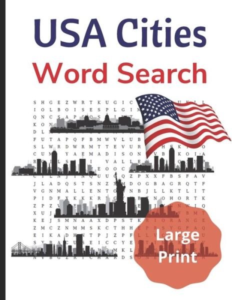 Cover for Figure It Out Media · USA Cities Word Search (Pocketbok) (2020)
