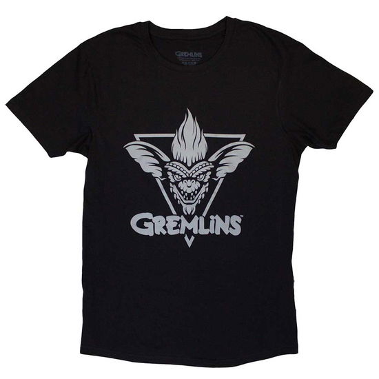 Cover for Gremlins · Gremlins Unisex T-Shirt: Stripe Triangle (Black) (T-shirt)