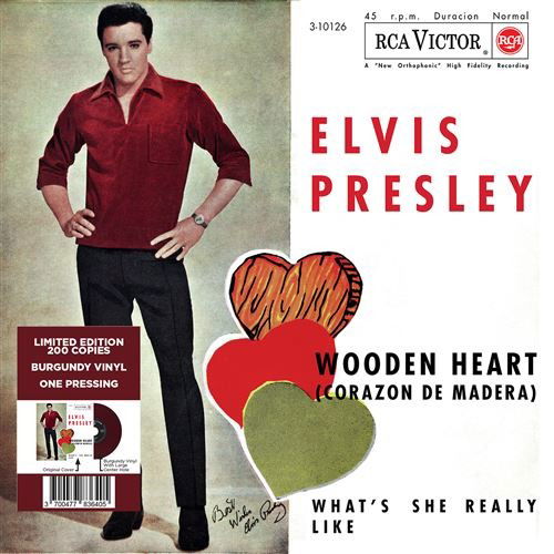 Etranger No. 10 - Wooden Heart (Spain) (Burgundy Vinyl) - Elvis Presley - Música - L.M.L.R. - 3700477836405 - 8 de setembro de 2023