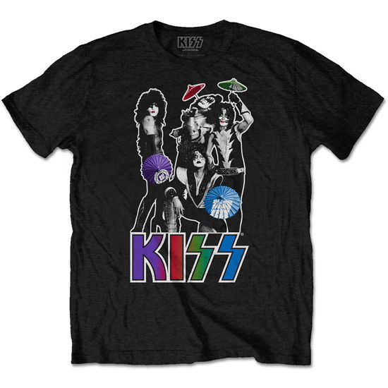 KISS Unisex T-Shirt: Umbrellas - Kiss - Merchandise -  - 5056368699405 - 