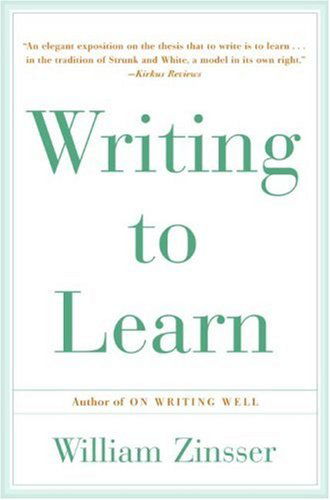 Cover for William Zinsser · Writing to Learn Rc (Paperback Bog) (1993)