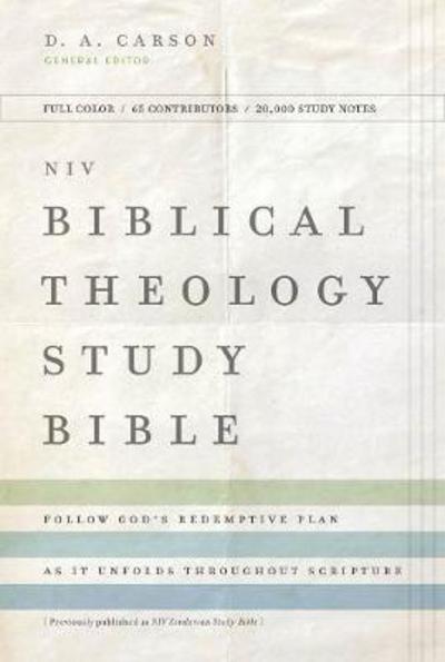 Cover for Zondervan Zondervan · NIV, Biblical Theology Study Bible, Hardcover, Comfort Print: Follow God's Redemptive Plan as It Unfolds throughout Scripture (Gebundenes Buch) (2018)