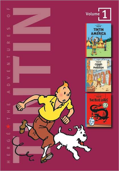 Cover for Herge · Adventures of Tintin 3 Complete Adventures in 1 Volume: Tintin in America (WITH Cigars of the Pharaoh AND The Blue Lotus) - Tintin Three-in-one (Hardcover bog) (1994)