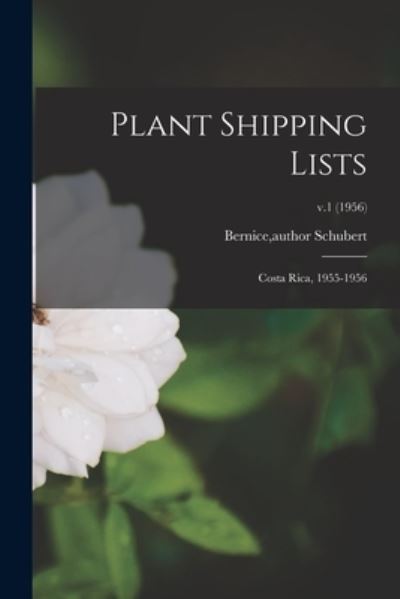 Cover for LLC Creative Media Partners · Plant Shipping Lists (Paperback Book) (2021)