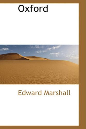 Cover for Edward Marshall · Oxford (Paperback Book) (2009)