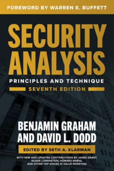 Cover for Benjamin Graham · Security Analysis, Seventh Edition: Principles and Techniques (Gebundenes Buch) (2023)