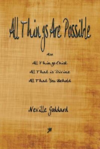 Cover for Neville Goddard · All Things Are Possible (Paperback Book) (2017)