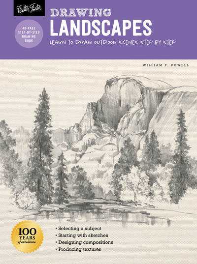 Cover for William F. Powell · Drawing: Landscapes with William F. Powell: Learn to draw outdoor scenes step by step - How to Draw &amp; Paint (Paperback Book) [Revised edition] (2020)