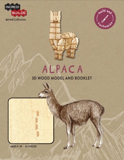 IncrediBuilds Animal Collection: Alpaca - Incredibuilds - Insight Editions - Kirjat - Insight Editions - 9781682981405 - perjantai 1. maaliskuuta 2019