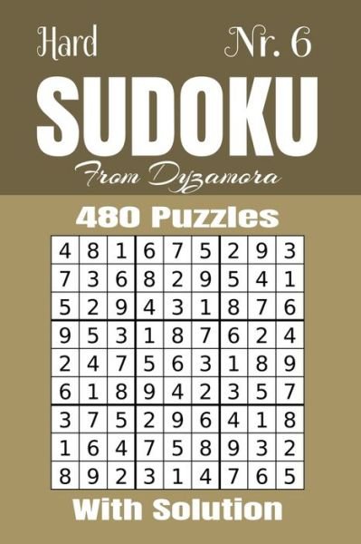 Cover for From Dyzamora · Hard Sudoku Nr.6 (Paperback Book) (2019)