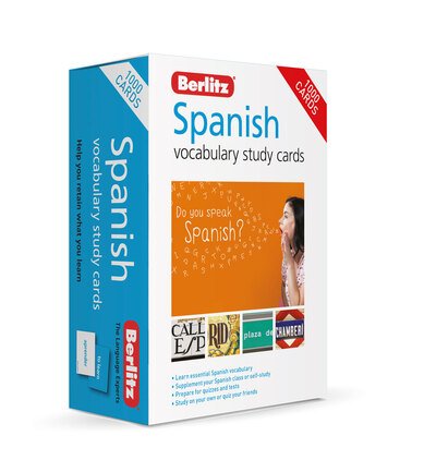 Cover for Berlitz Publishing · Berlitz Spanish Study Cards (Language Flash Cards) - Berlitz Vocabulary Study Cards (Flashcards) [4 Revised edition] (2020)